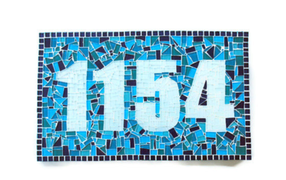 Mosaic Address Sign on Luulla