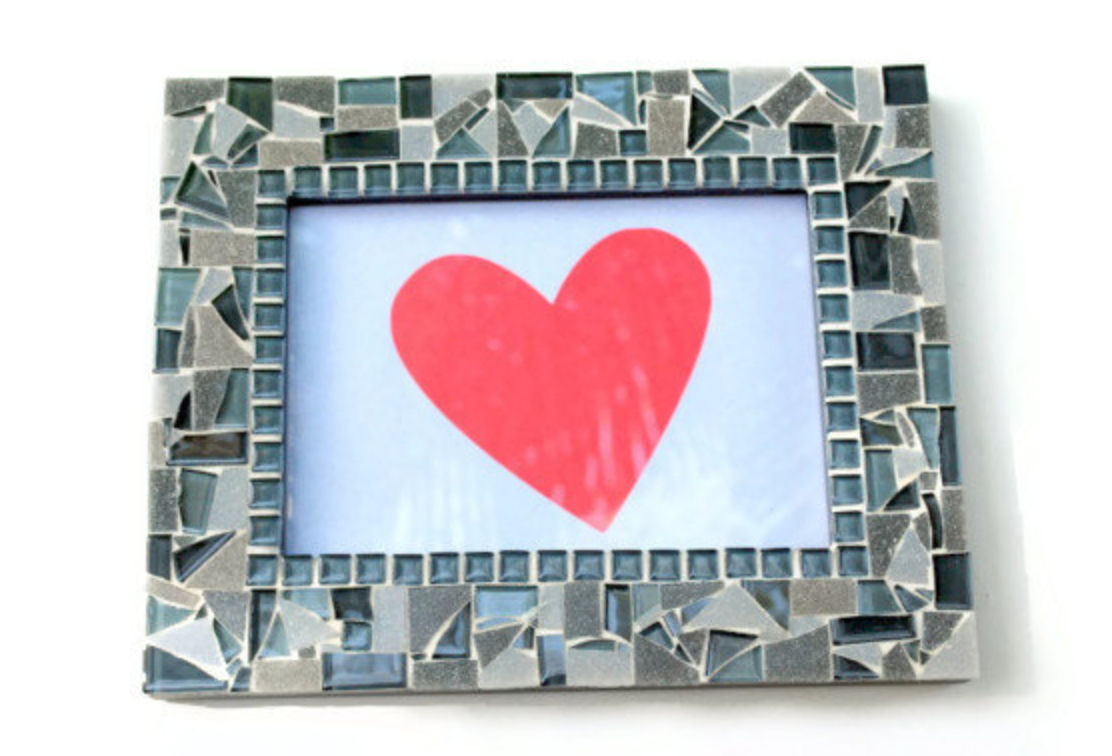 Gray Mosaic Picture Frame on Luulla