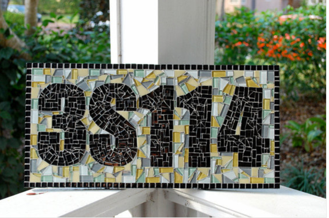 Mosaic Address Sign on Luulla