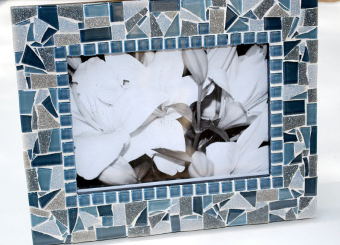 Gray Mosaic Picture Frame on Luulla